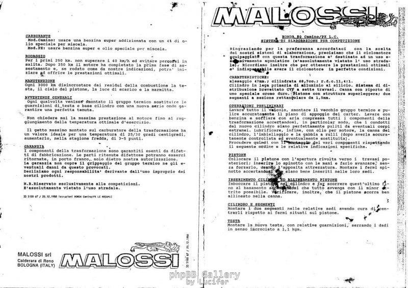Malossi LC instructies
